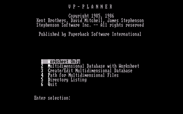 VP-Planner 1.00 - Splash